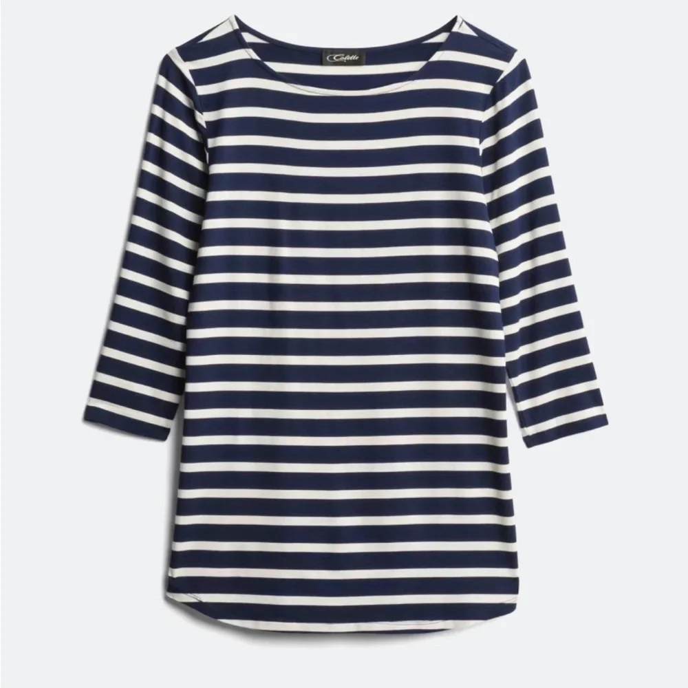 Striped Navy and White Top - Picture 2 of 7